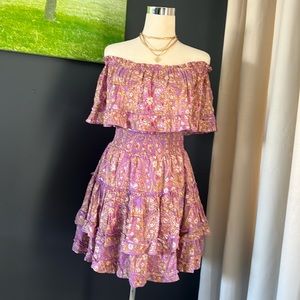 New Forever 21 Shortly Purple Multi Dress Size S